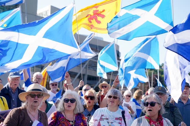 Scottish independence rally
