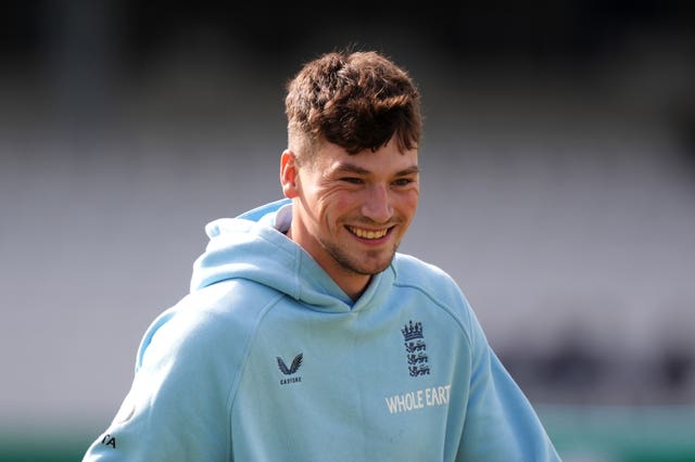 Henry Crocombe during England practice