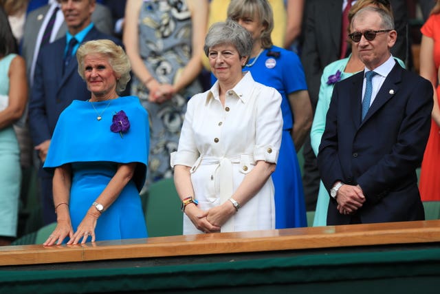 Prime Minister Theresa May, with her husband Philip