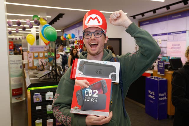 Zac Young with his Nintendo Switch 2 console 