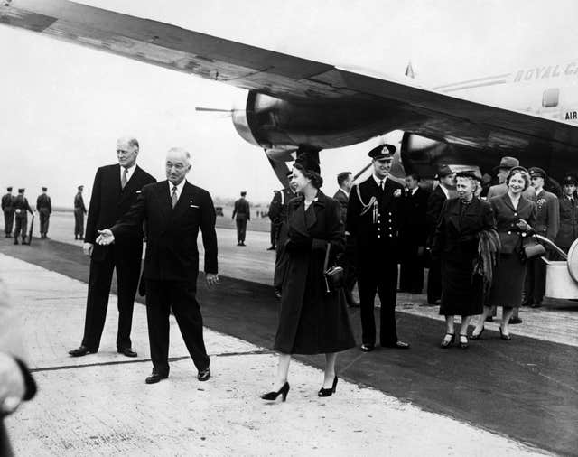 Princess Elizabeth with Harry S Truman
