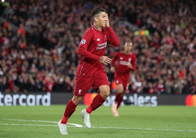 Roberto Firmino opened the scoring with his first goal in seven matches for Liverpool