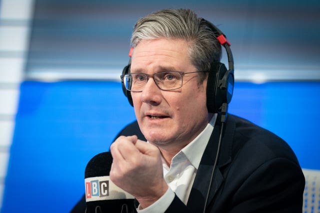 Keir Starmer phone-in on LBC