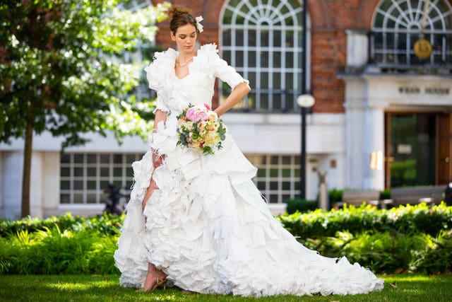 Facemask wedding dress