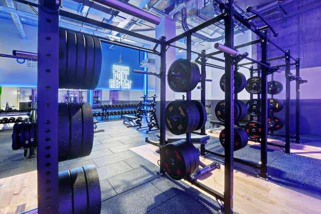 The inside of a The Gym Group branch