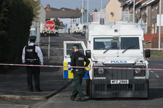 Police at scene of shooting