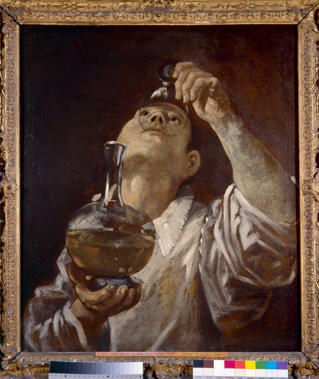 A Boy Drinking, c1580, by Annibale Carracci
