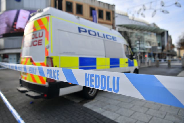 Violent disorder in Cardiff
