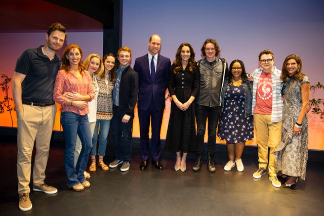 Royal visit to the Noel Coward Theatre