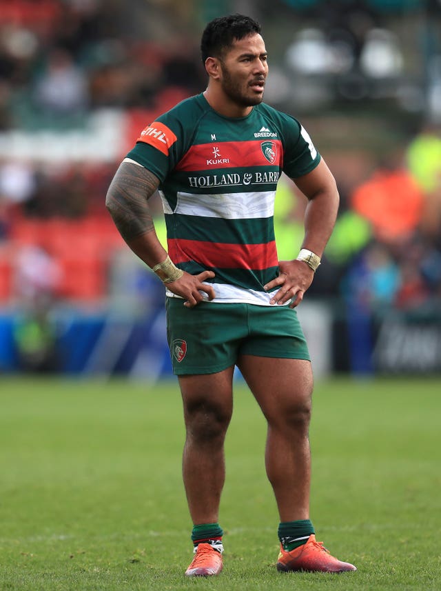 Manu Tuilagi suffered an adductor muscle injury playing for Leicester in December 
