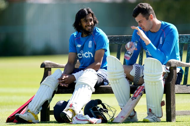 Haseeb Hameed, left, and Dom Sibley