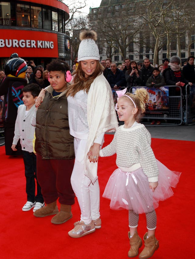 Katie Price has complained about social media targeting of her child Harvey (Sean Dempsey/PA)