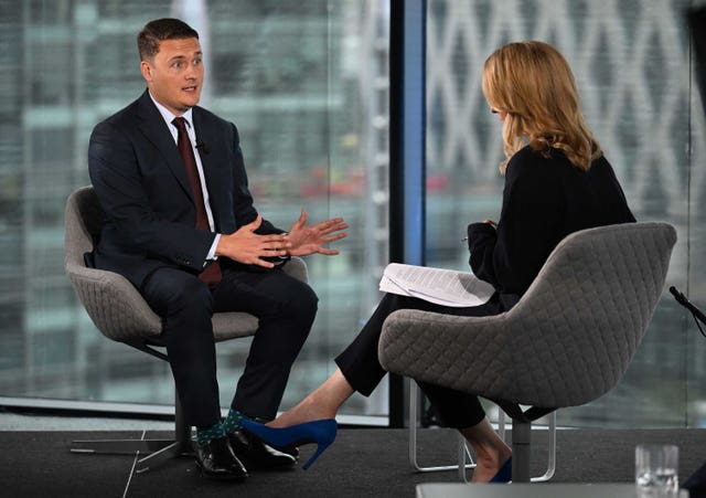 Shadow health secretary Wes Streeting on the BBC One current affairs programme Sunday With Laura Kuenssberg
