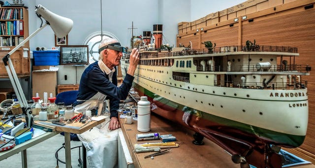 Arandora Star cruise liner model restoration