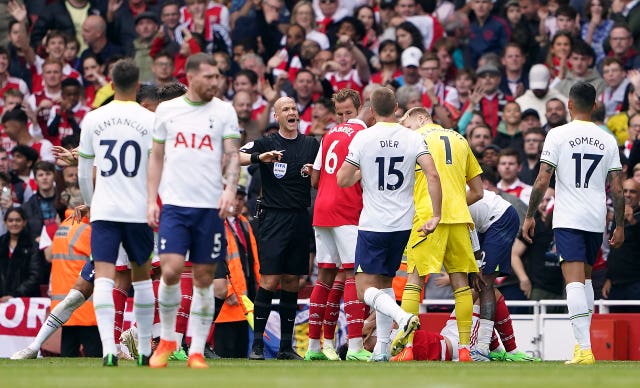 Anthony Taylor sent off Emerson Royal