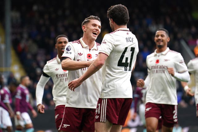 Viktor Gyokeres celebrates against Burnley