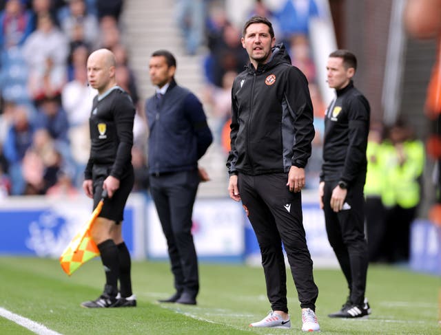 Dundee United caretaker manager Liam Fox