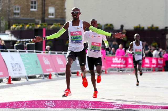 Mo Farah won the Vitality Big Half in London on Sunday 