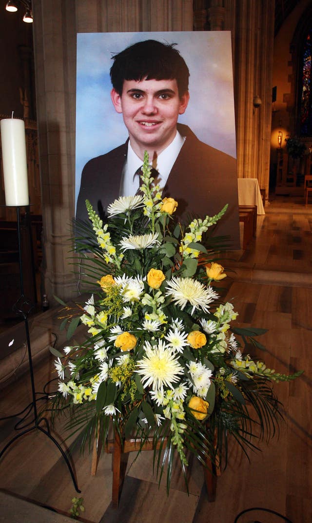 A photo of murdered Jimmy Mizen (Lewis Whyld/PA)