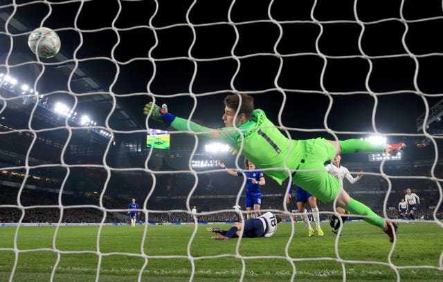 Tottenham''s Fernando Llorente scores