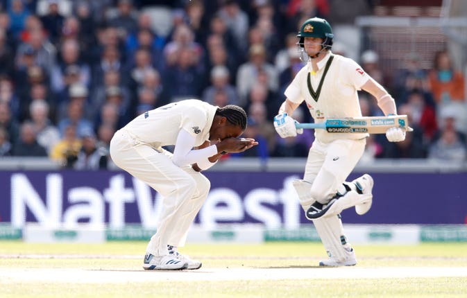 Smith was dropped by Jofra Archer