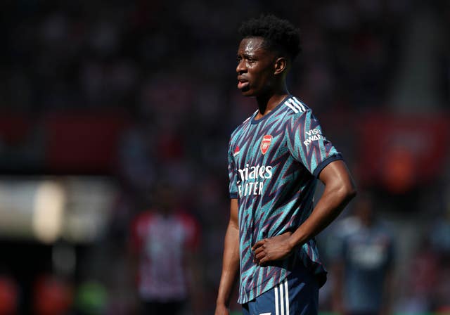 Albert Sambi Lokonga in action for Arsenal