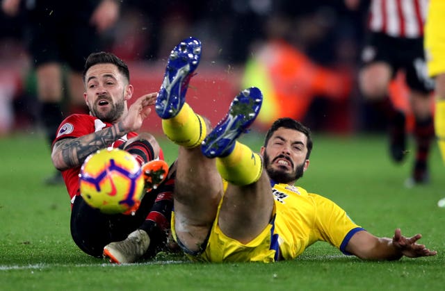 Danny Ings, left, and James Tomkins