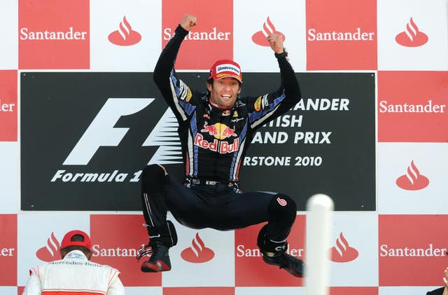 Red Bull's Mark Webber was an enthusiastic Silverstone winner in 2010. The Australian finished ahead of Lewis Hamilton and Nico Rosberg