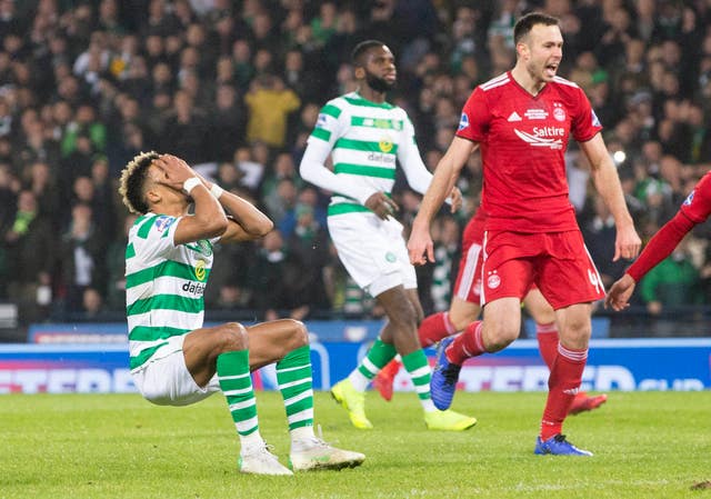 Scott Sinclair saw his second-half penalty saved by Joe Lewis (Jeff Holmes/PA).