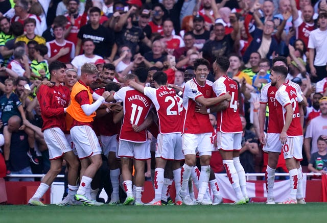 Arsenal left it late to beat Manchester United earlier in the campaign