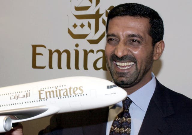 Emirates Airbus jumbo Maktoum
