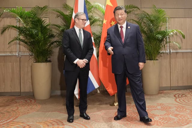 Prime Minister Sir Keir Starmer during a bilateral meeting with President Xi Jinping of China, at the G20 summit in Rio in 2024