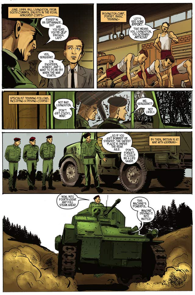 Artwork from the comic