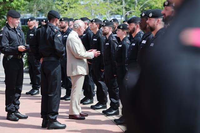 Royal visit to the Tank Museum