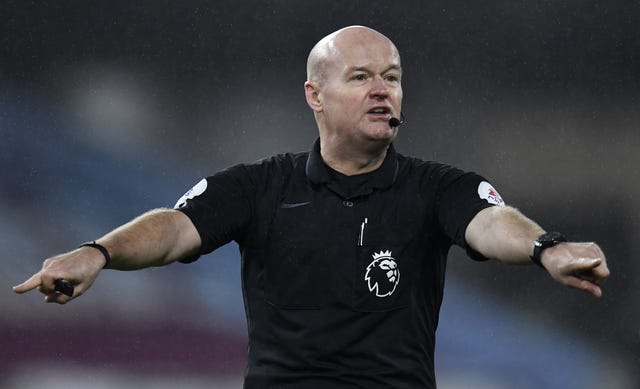 Lee Mason took charge of the match at Turf Moor 