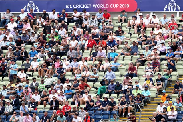 The Edgbaston crowd in the World Cup semi-final