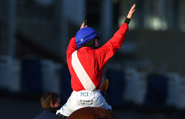 Rachael Blackmore with Sir Gerhard at Cheltenham