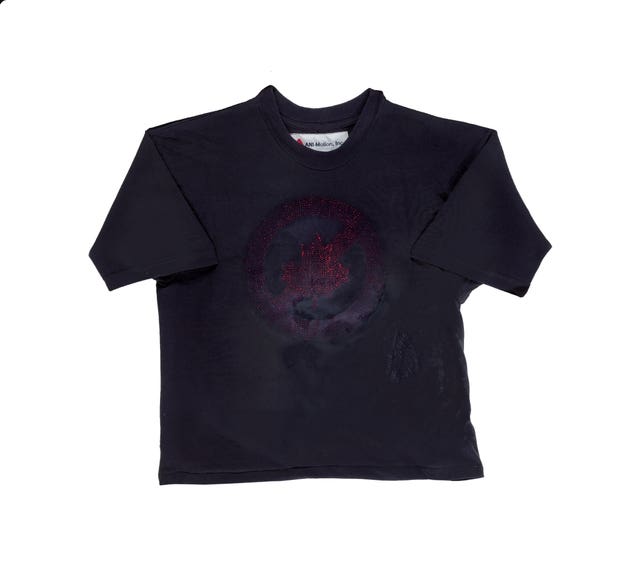 A photo of Robin Williams' light-up shirt