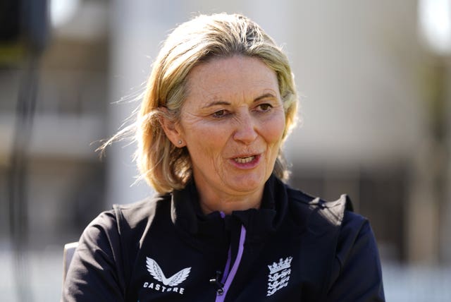 Charlotte Edwards during her unveiling as England head coach