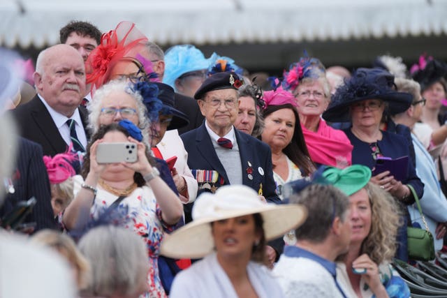 Guests at Royal Garden Party at Buckingham Palace