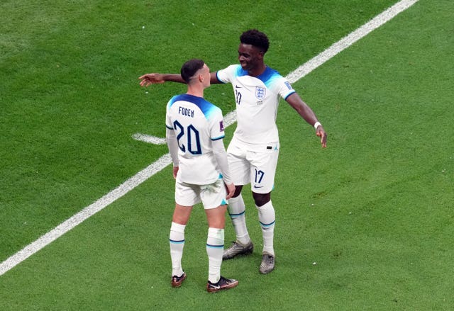 Phil Foden and Bukayo Saka