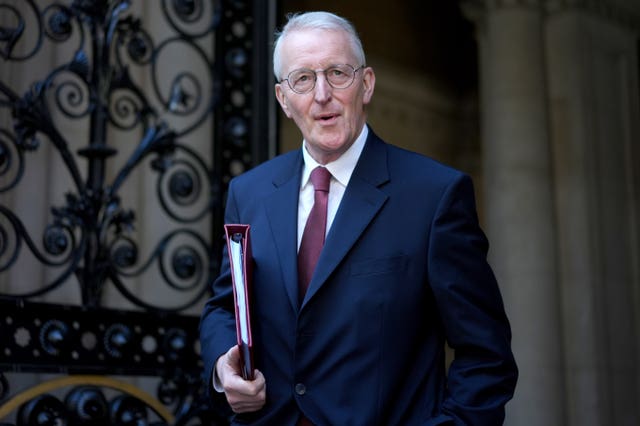 Northern Ireland Secretary Hilary Benn arrives in Downing Street