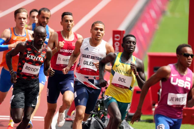 Elliot Giles progressed through his heat