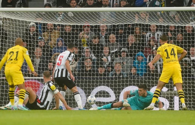 Nick Pope makes a save