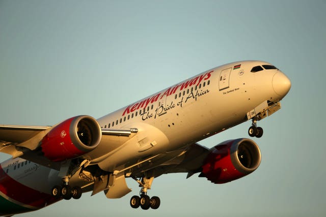 It is thought the body fell from a Kenya Airways plane (Steve Parsons/PA)