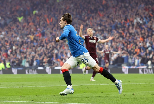 Scott Wright celebrates scoring