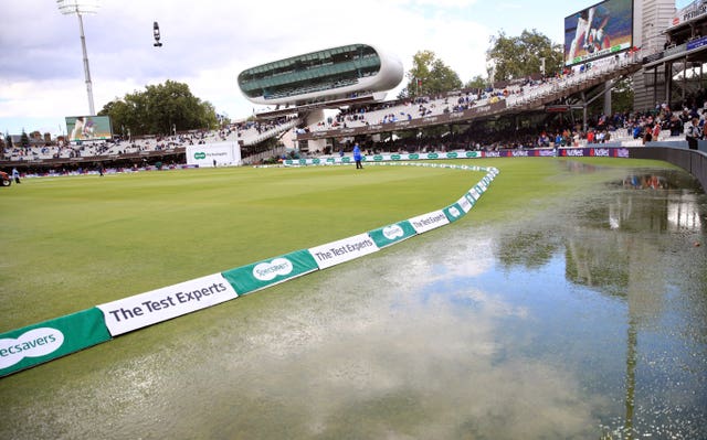 It was a day of mixed weather at Lord's