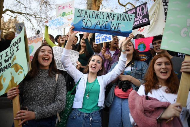 Climate change protest