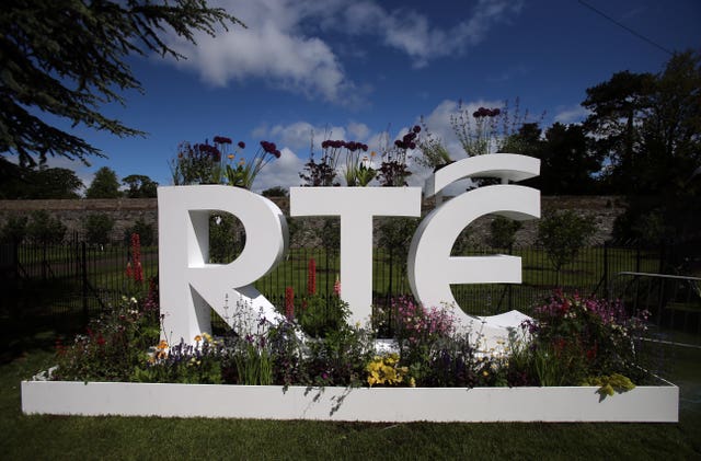 The RTE logo at Bloom, Ireland’s largest garden festival