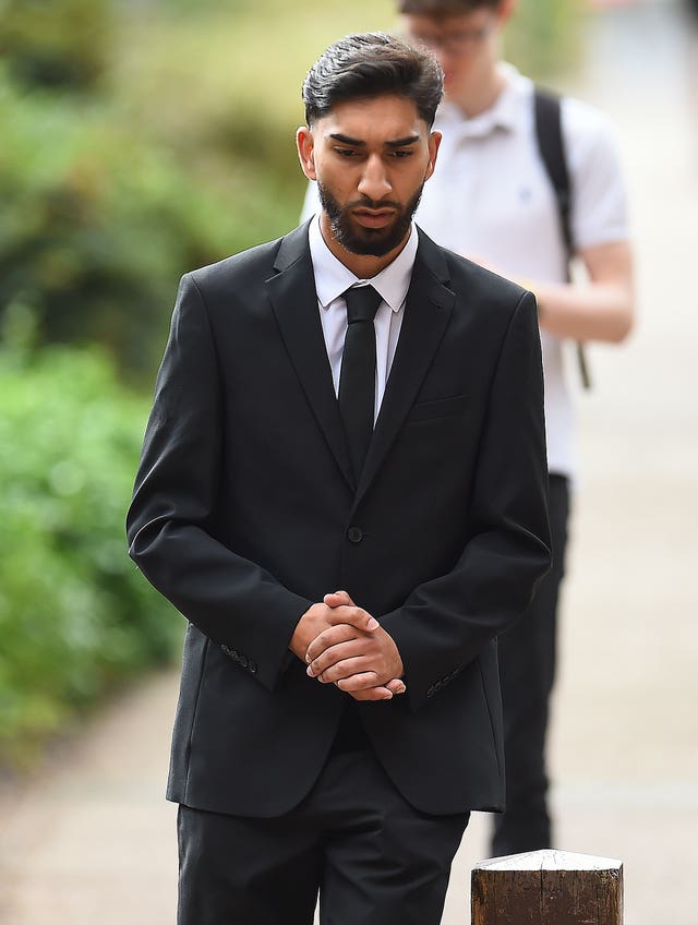Mohammed Fahir Amaaz arrives at Liverpool Crown Court